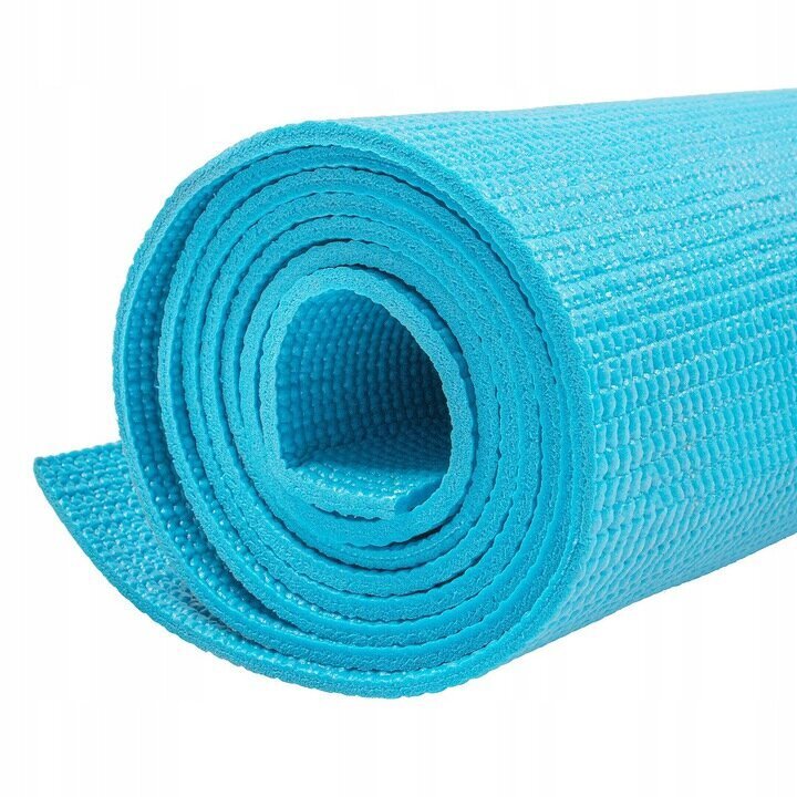Vingrošanas paklājs 173x61 cm, zils cena un informācija | Vingrošanas paklāji | 220.lv