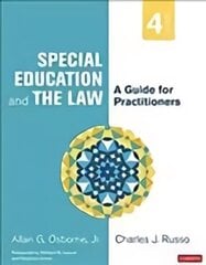 Special Education and the Law: A Guide for Practitioners 4th Revised edition cena un informācija | Sociālo zinātņu grāmatas | 220.lv