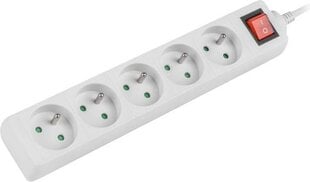 Lanberg Удлинитель 3м, белый, 3 розетки, медный кабель цена и информация | Удлинители | 220.lv