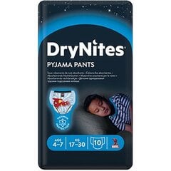 Autiņbiksītes-bikses HUGGIES DryNites Boys (17-30 kg) 4-7m, 10 gab. cena un informācija | Huggies Rotaļlietas, bērnu preces | 220.lv