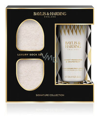 Набор для ухода за ступнями Baylis & Harding: лосьон для ног с ароматом мандарина и грейпфрута, 125 мл+особо мягкие носки, 1 пара цена и информация | Кремы, лосьоны для тела | 220.lv