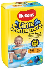Подгузники для купания HUGGIES Little Swimmers Medium, размер 5-6, 11 шт. цена и информация | Подгузники | 220.lv