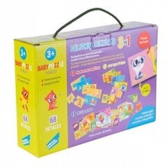 Puzļu komplekts Baby Puzzle Maxi „Iepazīsti pasauli“ 3in1 цена и информация | Игрушки для малышей | 220.lv