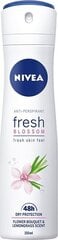 Izsmidzināms dezodorants Nivea Fresh Blossom sievietēm, 150 ml cena un informācija | Dezodoranti | 220.lv
