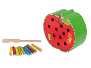 Магнитное деревянное яблоко-гусеница цена и информация | Игрушки для малышей | 220.lv