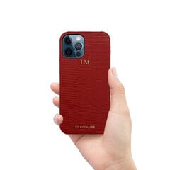 Кожаный чехол для iPhone 12/12 Pro (6,1”), красный цена и информация | Чехлы для телефонов | 220.lv