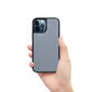 ZILLIONAIRE iPhone 12/12 Pro (6,1”) Pebbled ādas apvalks – Gaiši zils цена и информация | Telefonu vāciņi, maciņi | 220.lv