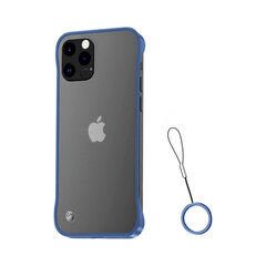 Bezrāmju caurspīdīgs apvalks priekš iPhone 12 Pro (6,1″) – Zils цена и информация | Чехлы для телефонов | 220.lv