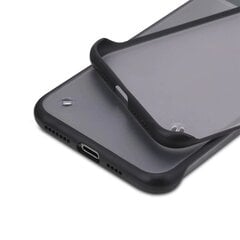 Bezrāmju caurspīdīgs apvalks priekš iPhone 12 Pro (6,1″) – Melns cena un informācija | Telefonu vāciņi, maciņi | 220.lv