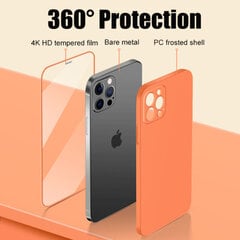 Защитный чехол с передним стеклом (9H) для iPhone 12 Pro (6,1″), розовый цена и информация | Чехлы для телефонов | 220.lv