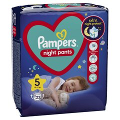 Autiņbiksītes - biksītes Pampers Night Pants Monthly Pack, 5. izmērs, 12-17 kg, 88 gab. cena un informācija | Pampers Higiēna un veselība | 220.lv