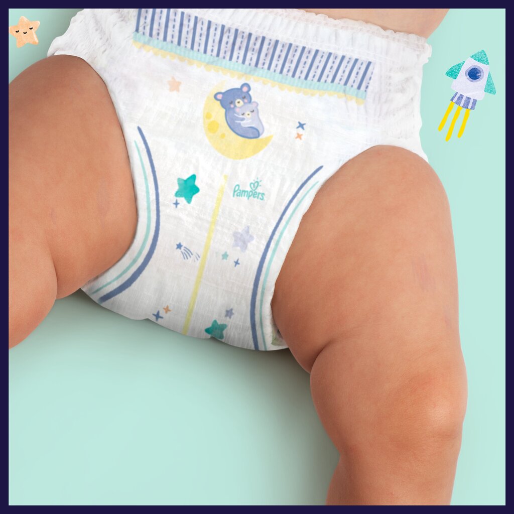 Autiņbiksītes - biksītes Pampers Night Pants Monthly Pack, 5. izmērs, 12-17 kg, 88 gab. cena un informācija | Autiņbiksītes | 220.lv