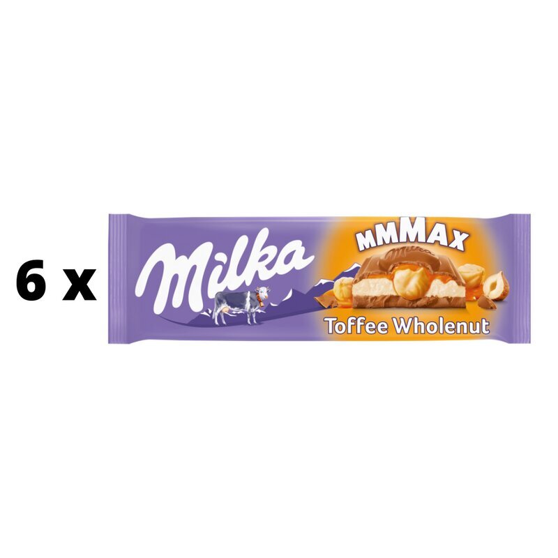 Šokolāde MILKA Īriss Veseli rieksti, 300 g x 6 gab. iepakojums cena un informācija | Saldumi | 220.lv