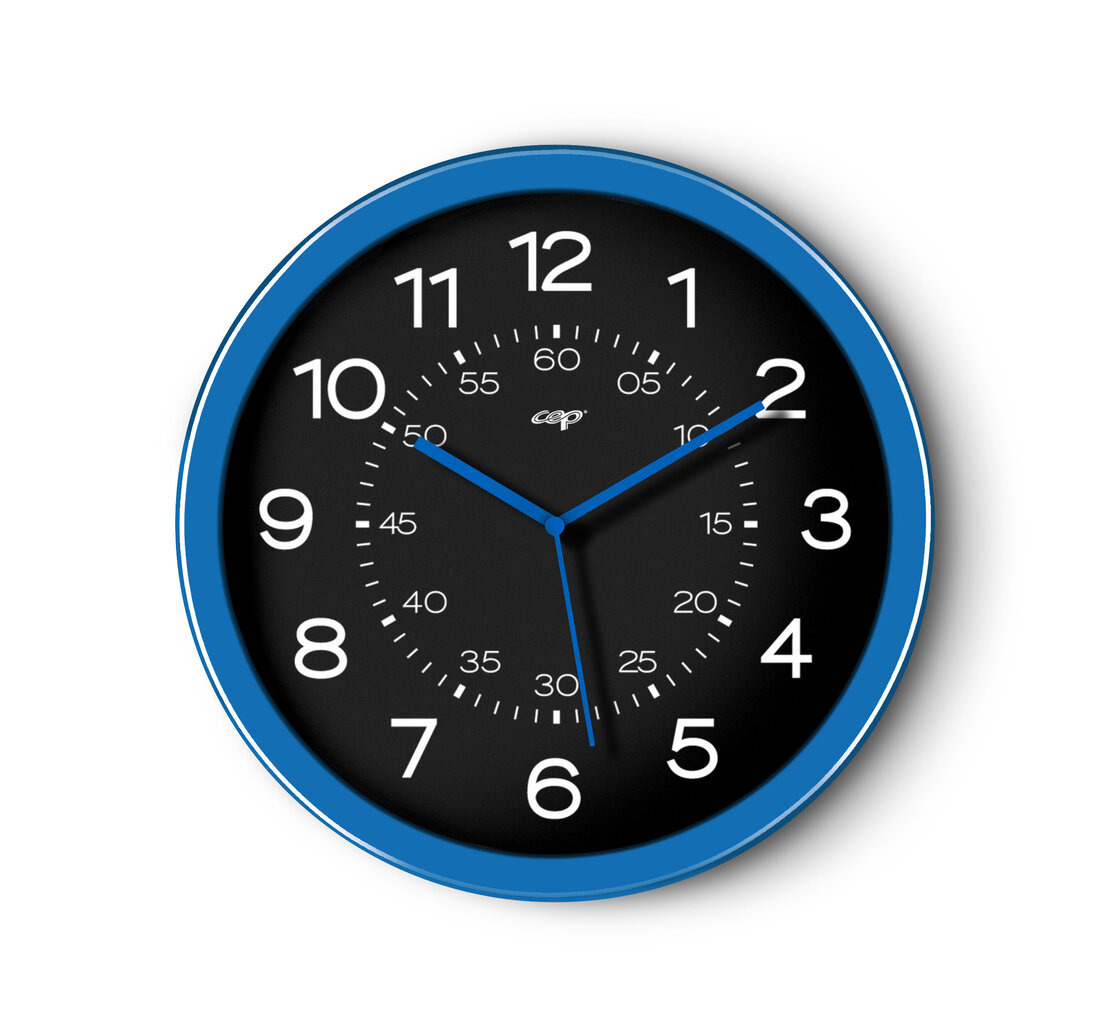 Sienas pulkstenis CEP GLOSS, zilā krāsā cena un informācija | Pulksteņi | 220.lv