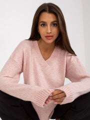 Sieviešu gaiši rozā klasisks džemperis cena un informācija | Sieviešu džemperi | 220.lv