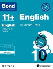 Bond 11plus: Bond 11plus English 10 Minute Tests with Answer Support 8-9 years 1 цена и информация | Книги для подростков и молодежи | 220.lv