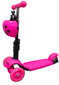 Trīsriteņu stumjamais skrejritenis H3 5in1, ar LED riteņiem, rozā цена и информация | Skrejriteņi | 220.lv
