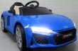 Elektromobilis AUDI R8 SPORT, ar tālvadības pulti, zils cena un informācija | Bērnu elektroauto | 220.lv