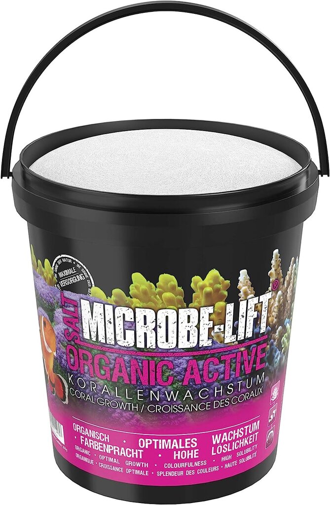 Microbe Lift 9091m Organiskā aktīvā sāls- jūras sāls krāsainiem koraļļiem , 473 ml cena un informācija | Akvāriji un aprīkojums | 220.lv