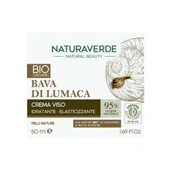 NATURAVERDE BIO mitrinošs sejas krēms ar tējas serumu, 50 ml цена и информация | Кремы для лица | 220.lv