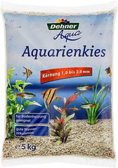 Dehner Aqua akvārija grants, graudu izmērs 1 - 2 mm, 3 x 5 kg (15 kg), balts цена и информация | Аквариумы и оборудование | 220.lv