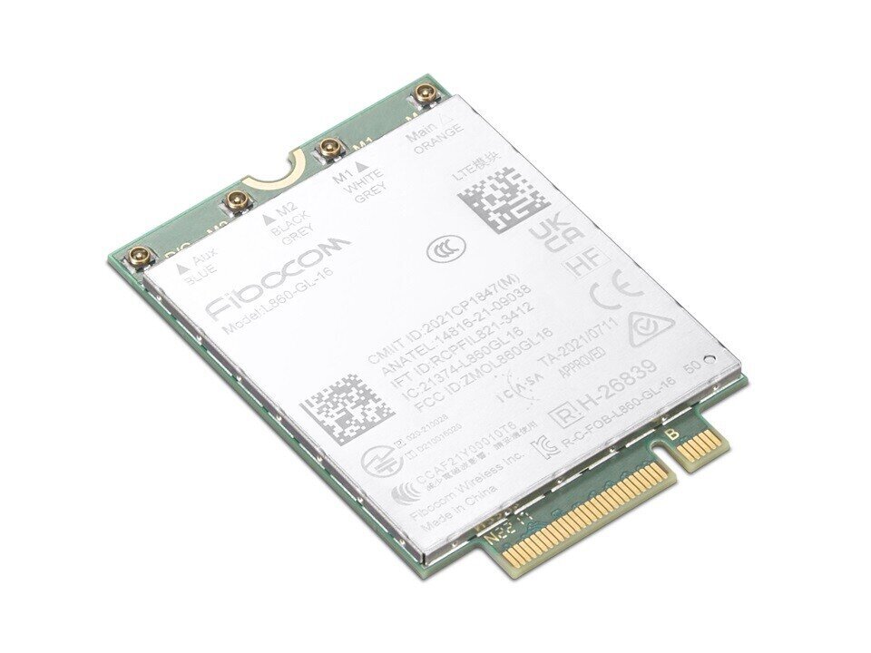 Lenovo ThinkPad Fibocom L860-GL-16 CAT16 4G LTE WWAN Module for ThinkPad X1 Carbn Gen10 цена и информация | Kontrolieri | 220.lv