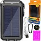 JAUNĀKAIS SOLAR POWERBANK 20000mAh 2xUSB lukturītis цена и информация | Lādētāji-akumulatori (Power bank) | 220.lv