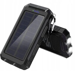 JAUNĀKAIS SOLAR POWERBANK 20000mAh 2xUSB lukturītis цена и информация | Зарядные устройства Power bank | 220.lv