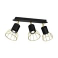 Milagro griestu lampa Dante Black/Gold