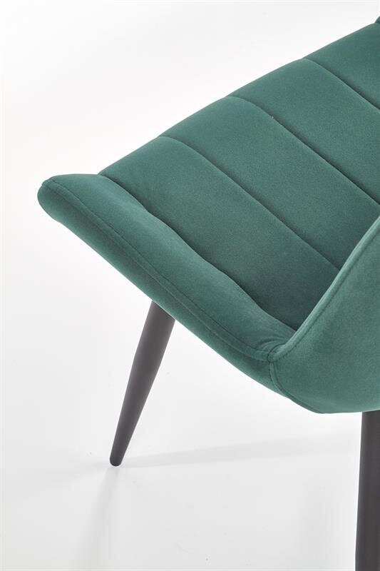 4-u krēslu komplekts Halmar K388, zaļš цена и информация | Virtuves un ēdamistabas krēsli | 220.lv