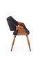 Krēsls Halmar K396, melns/brūns цена и информация | Virtuves un ēdamistabas krēsli | 220.lv