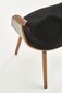 Krēsls Halmar K396, melns/brūns цена и информация | Virtuves un ēdamistabas krēsli | 220.lv