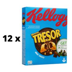 Pārslas KELLOGG'S Tresor Milk Choco 375g x 12 gab. iepakojums cena un informācija | Brokastu pārslas | 220.lv
