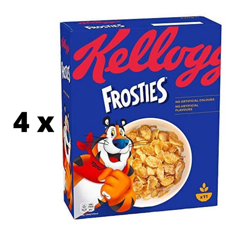 Pārslas KELLOGG'S Frosties, 330 g x 4 gab. iepakojums цена и информация | Brokastu pārslas | 220.lv