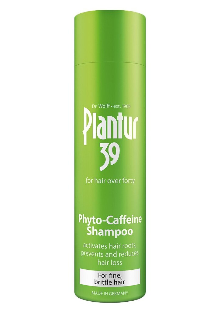 Plantur 39 šampūns, 250 ml (normāliem matiem) цена и информация | Šampūni | 220.lv