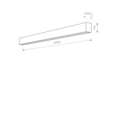 Sienas lampa Nowodvorski STRAIGHT WALL LED L 7566 cena un informācija | Sienas lampas | 220.lv