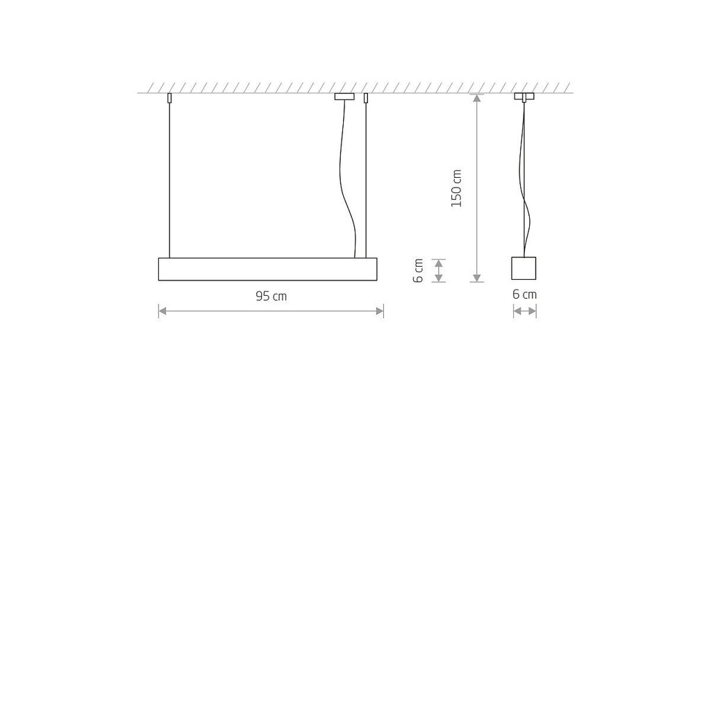 Piekaramā lampa Nowodvorski SOFT LED 90X6 7547 cena un informācija | Piekaramās lampas | 220.lv