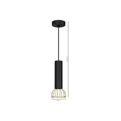 Подвесной светильник Milagro DANTE Black / Gold 1xGU10 цена и информация | Люстры | 220.lv