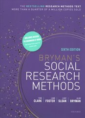 Bryman's Social Research Methods 6th Revised edition cena un informācija | Sociālo zinātņu grāmatas | 220.lv