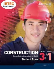 BTEC Entry 3/Level 1 Construction Student Book цена и информация | Книги по социальным наукам | 220.lv