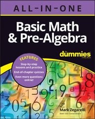 Basic Math & Pre-Algebra All0in-One For Dummies (plus Chapter Quizzes Online) cena un informācija | Ekonomikas grāmatas | 220.lv