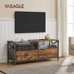 Тв стол VASAGLE LTV300B01, 120 x 40 x 50 см цена и информация | Тумбы под телевизор | 220.lv