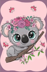 Алмазная мозаика 20x30 cm.  "Little Koala" цена и информация | Алмазная мозаика | 220.lv