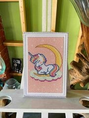 Алмазная мозаика 20x30 cm.  "Dreaming Baby Unicorn" цена и информация | Алмазная мозаика | 220.lv