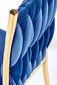2-u krēslu komplekts Halmar K436, zils cena un informācija | Virtuves un ēdamistabas krēsli | 220.lv