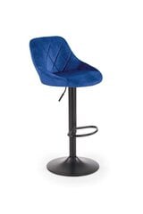 2-u bāra krēslu komplekts Halmar H101, zils cena un informācija | Virtuves un ēdamistabas krēsli | 220.lv