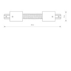 Гибкое соединение Nowodvorski PROFILE RECESSED FLEX 8384 цена и информация | Монтируемые светильники, светодиодные панели | 220.lv