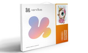 Dimantu mozaīkas komplekts uz rāmja TM Varvikas - Cute Baby Unicorn LC037e 20x30 cm cena un informācija | Dimantu mozaīkas | 220.lv