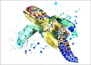 Алмазная мозаика 30x40 cm.  "Graceful Turtle" цена и информация | Алмазная мозаика | 220.lv