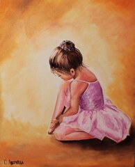 Dimantu mozaīkas komplekts uz rāmja TM Varvikas - Ballerina baby LE038e 30x40 cm cena un informācija | Dimantu mozaīkas | 220.lv